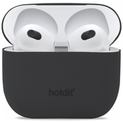 Futrola za slušalice Holdit - Silicone, AirPods 3, crna