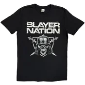 Slayer Slayer Nation 2015 Dates (Back Print) Black XL Majica
