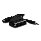 Gembird 10m, Scart/S-Video,3.5mm, M/M SCART (21-pin) S-Video (4-pin) + 3.5mm Crno