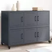 Vidaxl vidaXL Omarica, antracitna, 100,5 x 39 x 72 cm, jeklo