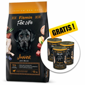 Fitmin FOR LIFE Junior Large Breed 12 kg + 3 pločevinke BREZPLAČNO