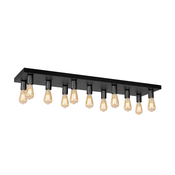 Stropna luč FILO 11xE27/60W/230V črna