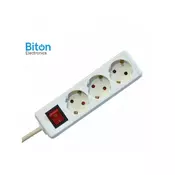 BITON ELECTRONICS Prenosna pikljucnica 3 / 5 met prekidac PP/J 3X1.5mm (ET10106)