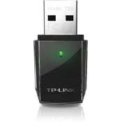 TP-LINK Bežični adapter ARCHER T2U Wi-Fi AC600 433Mbps 200Mbps interna antena crni