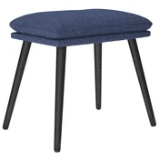 Vidaxl Stolček za noge moder 45x29,5x35 cm blago