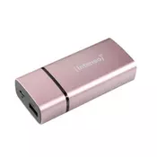 INTENSO Punjac za mobilne telefone, micro USB, metal finish, roze