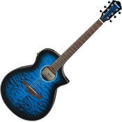 Ibanez AEWC16QA-TLH Transparent Blue Sunburst Elektroakustična jumbo