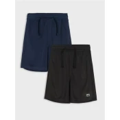 Sinsay - Komplet od 2 para kratkih pantalona Active - crno