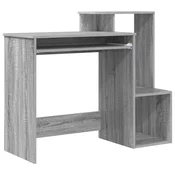 Stol s policom Siva Sonoma 106 x 41 x 88.5 cm Konstruirano drvo