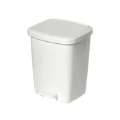 Kanta za otpatke sa pedalom Luxis - bela 16L