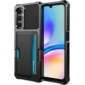 GS Ovitek za Samsung Galaxy A05s, držalo za kartice, stojalo, črn