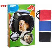 WEBHIDDENBRAND Pet Transport navlaka za stražnje sjedalo za prijevoz životinja, crna/plava/crvena