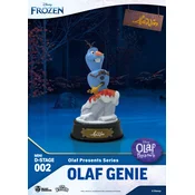 BEAST Beast Kingdom - Mini Diorama Stage-002-Olaf - Olaf Genie - Aladdin: Z modro čarobno lučko, pripravljeno zaželeti željo, (21551045)