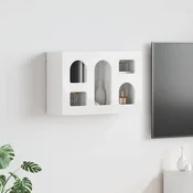 Viseci ormaric s policom Visoki sjaj bijela 60 x 20 x 40 cm