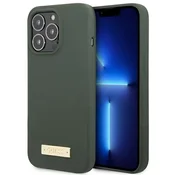 Guess GUHMP13XSPLA iPhone 13 Pro Max etui Silicone Logo Plate MagSafe - zelena/khaki