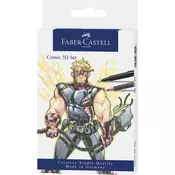 Komplet za stripove Faber-Castell Pitt Artist - Comic 3D, 11 komada