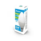 Xwave E14 6W SL-B-C6-3K-C LED Sijalica 3000K,185-265V,220V,520Lm,Toplo Bela