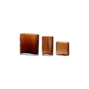 Komplet dekorativnih vaz Hübsch Amber 13/18/20 cm 3-pack