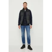 Barbour Pletena jopica Essential Elbow-Patch MKN0731CH51 Mornarsko modra Regular Fit