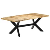 Vidaxl Jedilna miza 200x100x75 cm trden mangov les