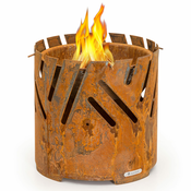 Blumfeldt Kruna 3 u 1, ognjište, O 46 cm, otporna na vodu i mraz, ploča za roštilj, rešetka za roštilj, daska od bambusa