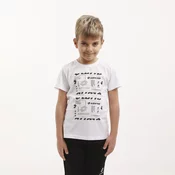 Lotto Majica za decake dettaglio w t shirt BG, Bela