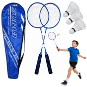 slomart Set za badminton s 3 loptice (modri)