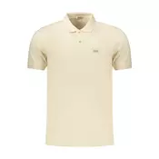 Moška bež polo majica s kratkimi rokavi