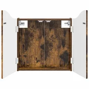 vidaXL Omara za tarče Dimljen hrast 56 x 12 x 63 cm Inženirski les