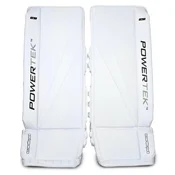 Ščitniki za noge za vratarja POWERTEK V5.0 Barikad Dek Pads White Senior 34 + 1 palec