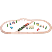 Bigjigs Toys Bigjigs Rail Lesena železniška proga Leteči škot