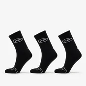 Nogavice Footshop Basic Crew Socks 3-Pack Black 43-46