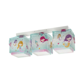 Dalber 63443 - Djecja stropna svjetiljka MERMAIDS 3xE27/60W/230V