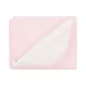 KikkaBoo pleteno dvostrano baby cebence sherpa 75x100 dream big pink ( KKB12046 )