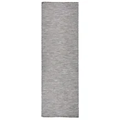 Vidaxl Zunanja preproga ploščato tkanje 80x250 cm rjava in modra