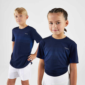 Majica kratkih rukava za tenis djecja tamnoplava