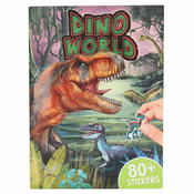 Dino World Knjiga s puffy naljepnicama, 18 listova