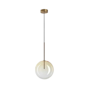 Ideal Lux - LED Lestenec na vrvici EQUINOXE 1xG4/2W/230V pr. 25 cm medenina/dimna