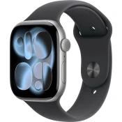 Watch Apple Watch Series 11 (2025) GPS 46mm Space Grey Aluminium Case with Sport Band S/M - Black