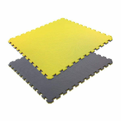 Pride Tatami puzzle blazine Classic 2,5 cm, velikosti 100x100 cm, siva/rumena