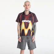 Dres OBEY Blurred Soccer Jersey Burnt Red M