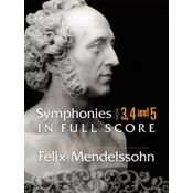 MENDELSSOHN:SYMPHONIES NO.3,4 AND 5 FULL SCORE