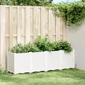 vidaXL vidaXL Vrtno cvetlično korito belo 160x40x53 cm PP, (21144425)