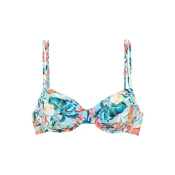 VENICE BEACH Bikini zgornji del Wire-Top Caru Venice Beach bež/svetlo modra/oranžna