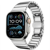 Kovinski pas Techsuit W012 za Apple Watch (42/44/45/46/49mm) - srebrn