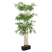 vidaXL Umetno bambusovo drevo 380 listov 80 cm zeleno