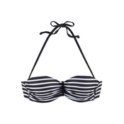 VENICE BEACH Bikini zgornji del, črna, bela