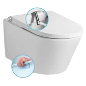 Stensko stranišče VEEN CLEAN z vgrajenim elektronskim bidejem - Bela - 37x30x59,3 cm - Sapho - 24 - Keramika - Classic - 370 - 300 - 593 - 14