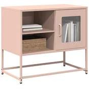 vidaXL TV omarica roza 68x39x60,5 cm jeklo