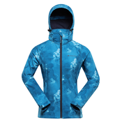Womens softshell jacket with membrane ALPINE PRO HOORA vallarta blue variant pa